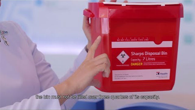 Sharps Disposal Bin - Thai Plastics Innovation for Medical Safety Needs